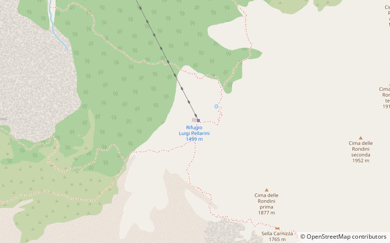 Rifugio Luigi Pellarini location map