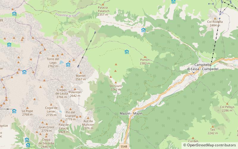 Val di Fassa location map