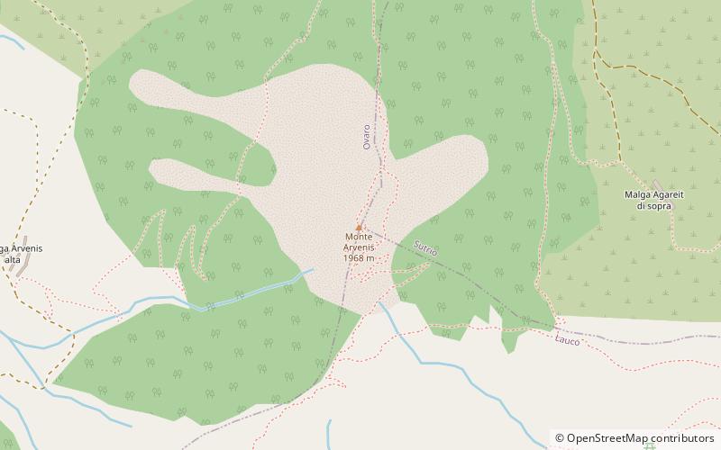Monte Arvenis location map