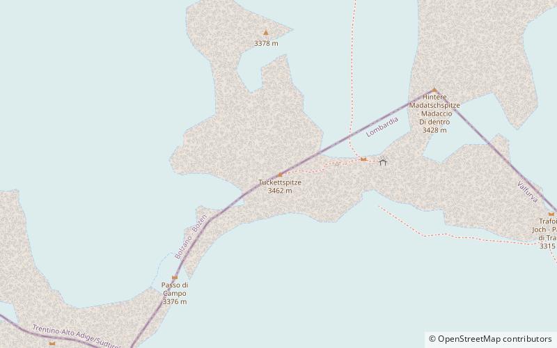 Tuckettspitze location map