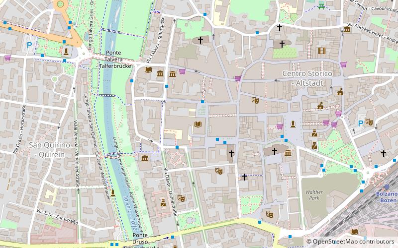 bibliothek der freien universitat bozen location map