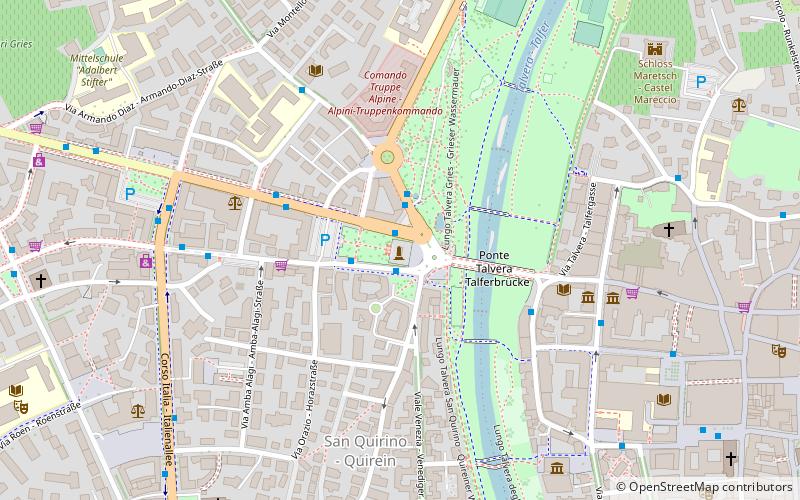 Siegesdenkmal location map