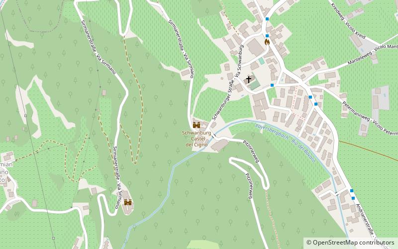 Schwanburg - Castel del Cigno location map