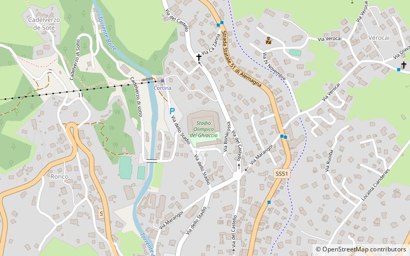 Olympisches Eisstadion Cortina location map