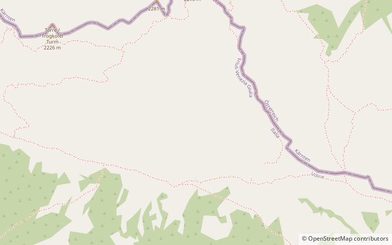 Trogkofel location map