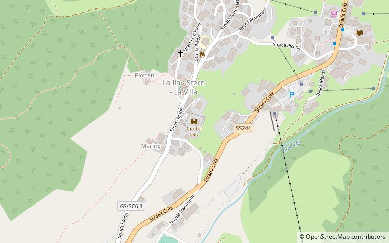Ciastel Colz location map