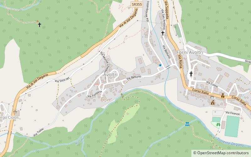Forni Avoltri location map