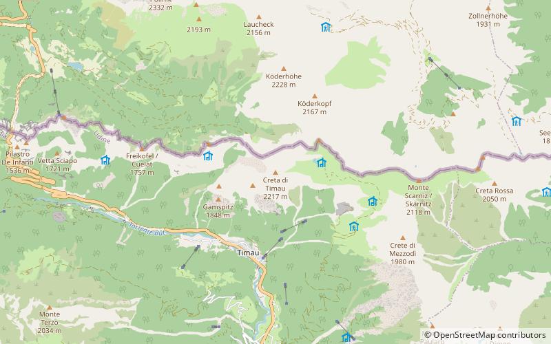 Creta di Timau location map