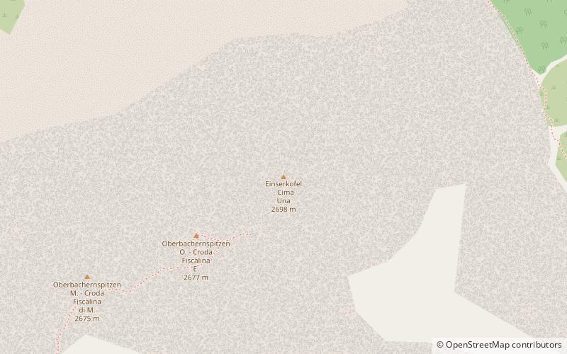 Einserkofel - Cima Una location map