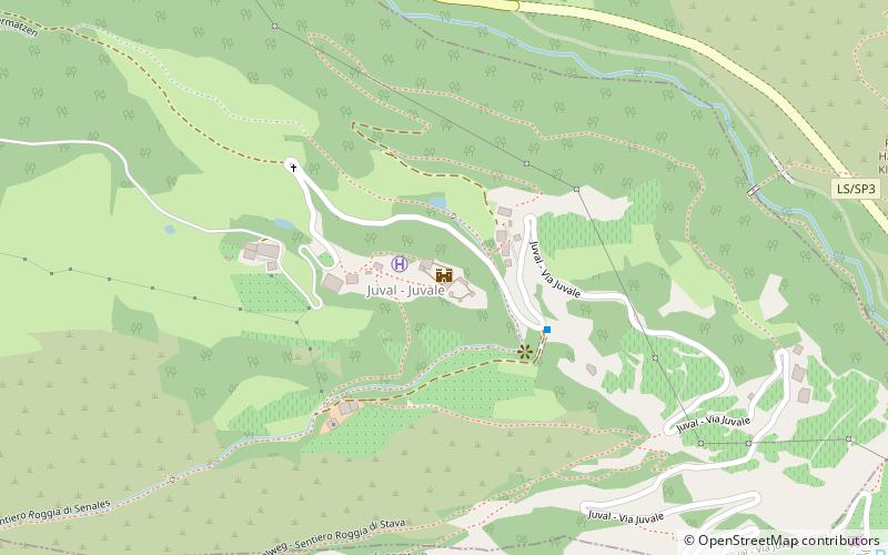 Juval Castle location map
