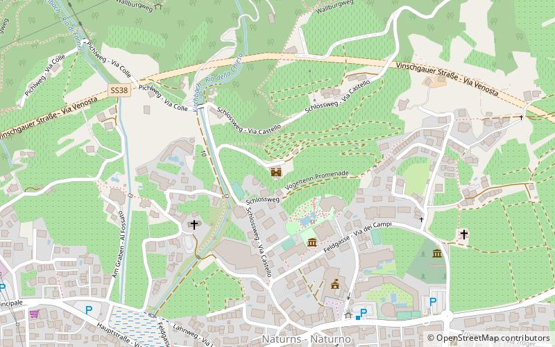 Burg Hochnaturns - Castel Naturno location map