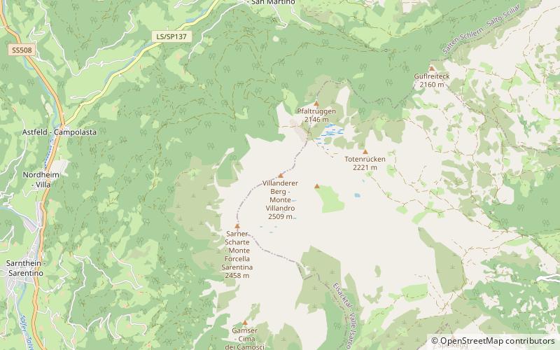 Monte Villandro location map