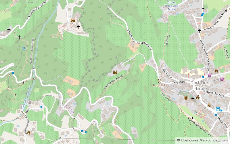 Brunnenburg location map