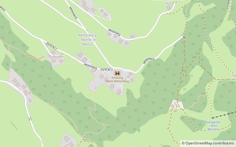 Festung Werk Mitterberg location map