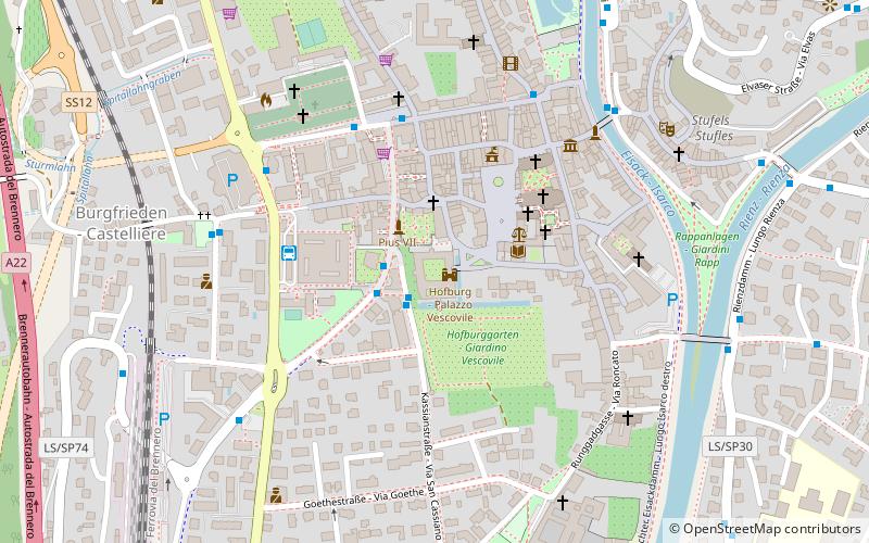 Hofburg location map