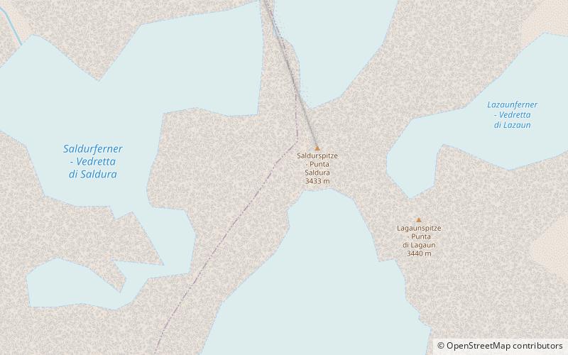 Saldurspitze location map
