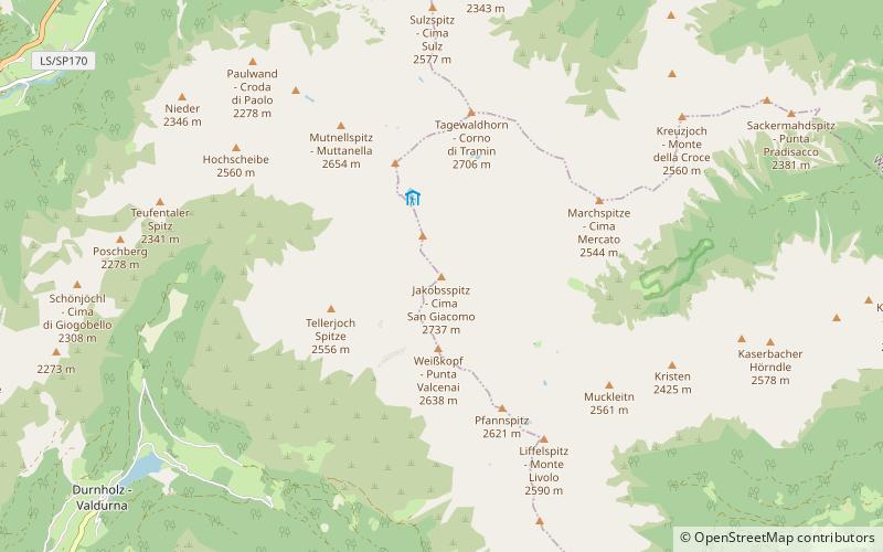 Jakobsspitze location map