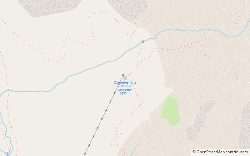 Oberetteshütte - Rifugio Oberettes location map