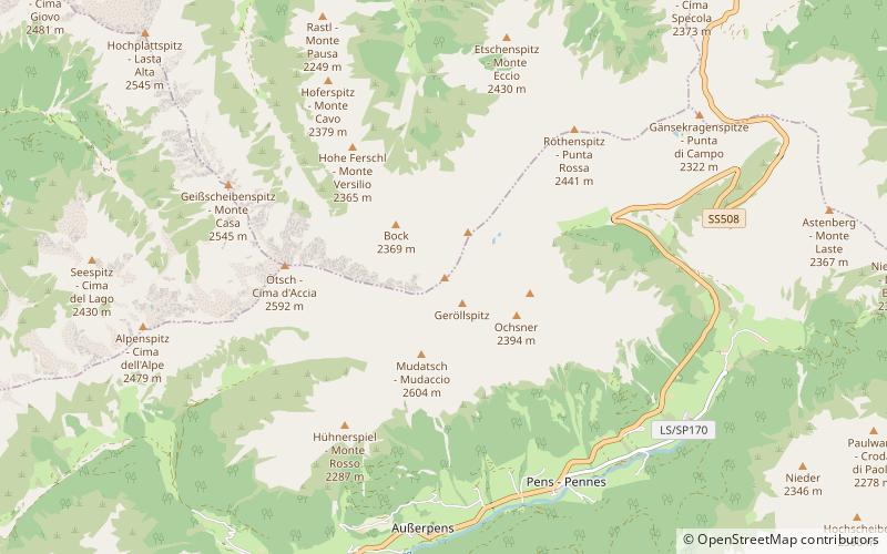 Corno Bianco location map
