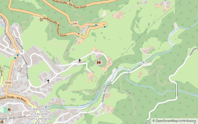 Ruine Jaufenburg - Castel Giovo location map