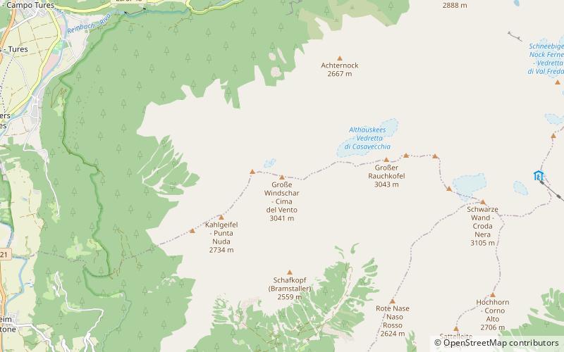Große Windschar - Cima del Vento location map