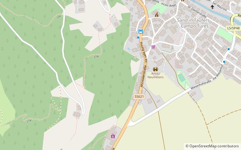 Tauferer Ahrntal location map