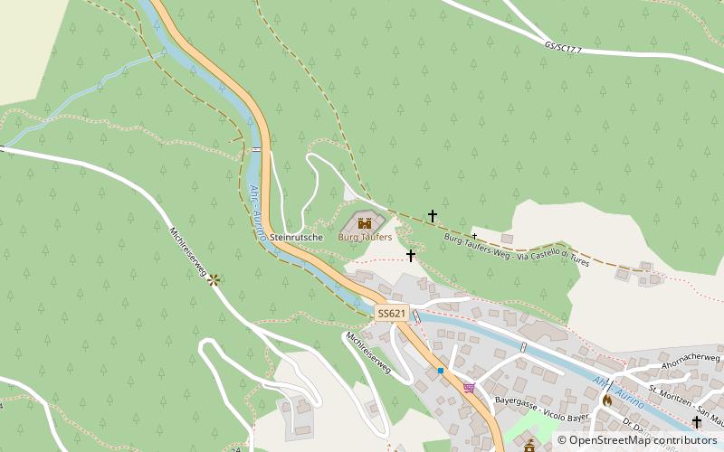 Burg Taufers location map
