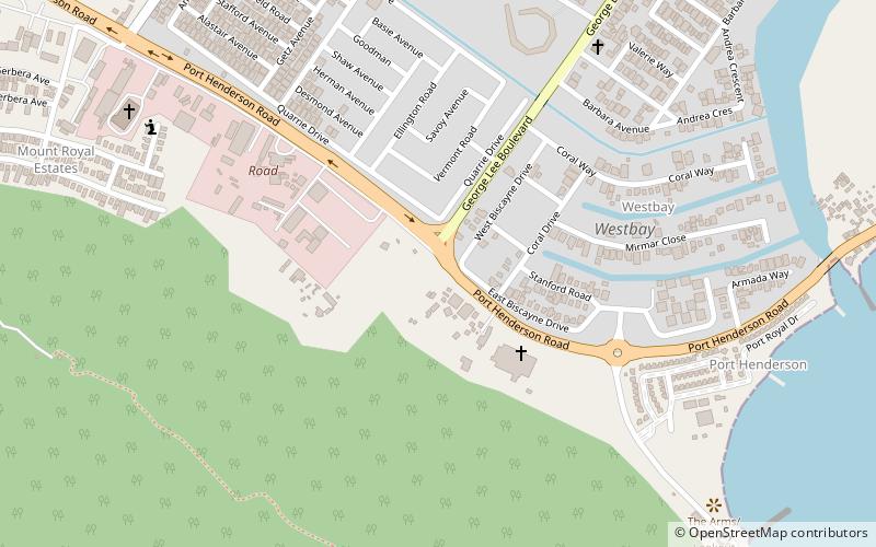 Portmore location map