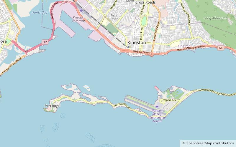 Kingston Harbour location map