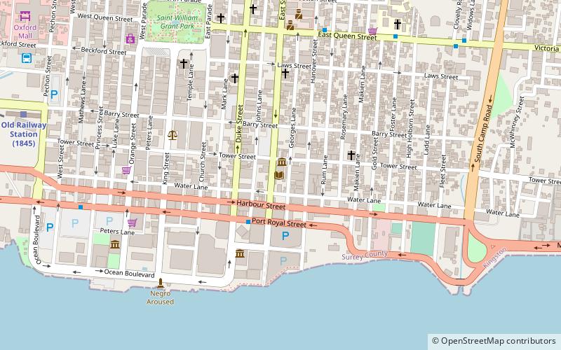 national library of jamaica kingston location map