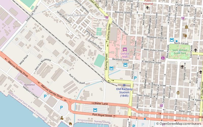 railway oval kingston location map