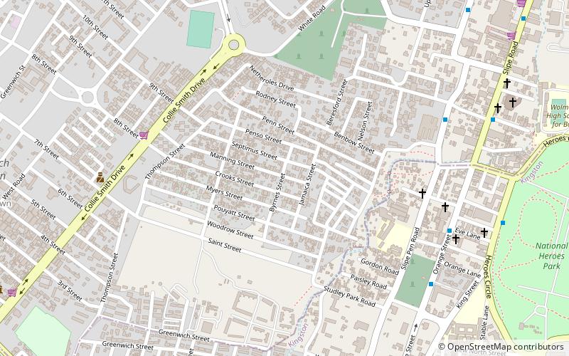 trenchtown kingston location map