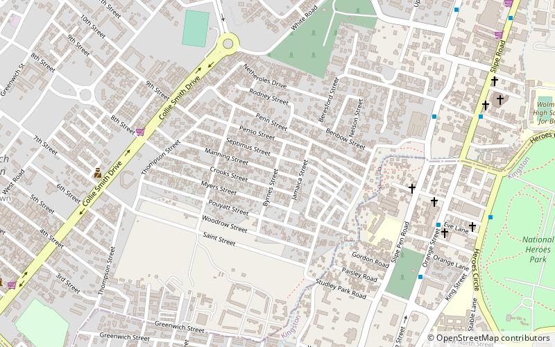 Trenchtown location map