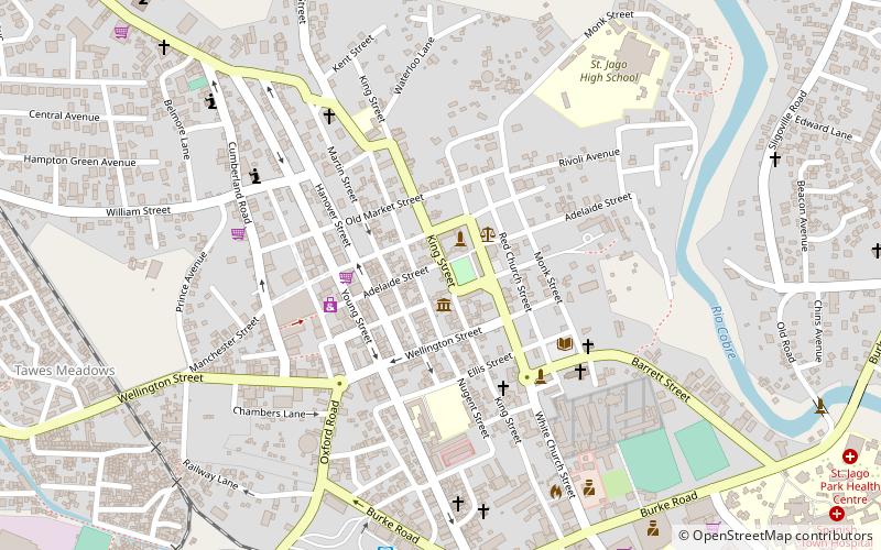 old kings house spanish town location map