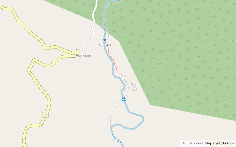 Y. S. Falls location map