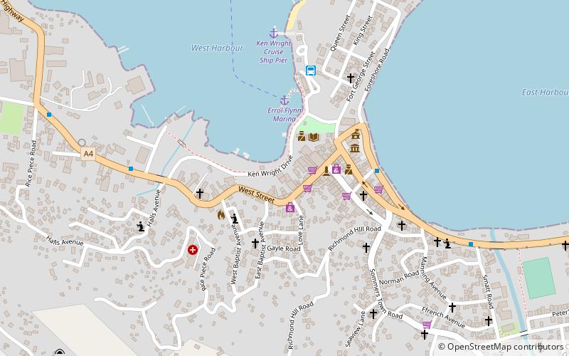west harbour plaza port antonio location map