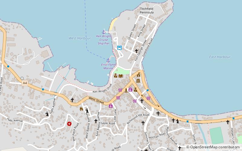port antonio library location map