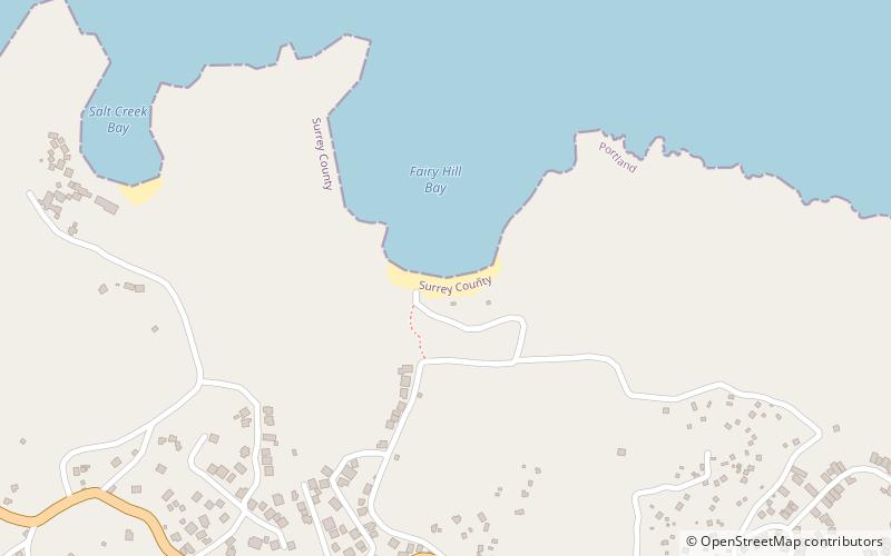 Winnifred Beach location map