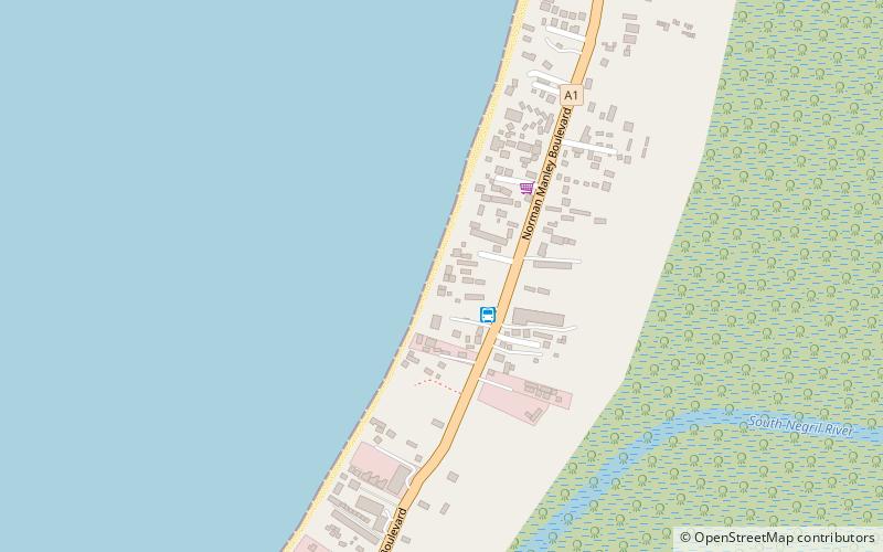 legends beach resorts negril location map