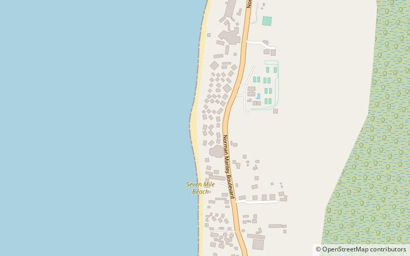 Seven Mile Beach location map