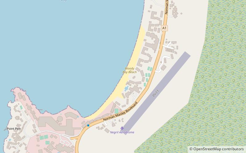bloody bay beach location map