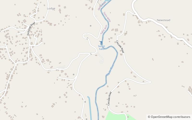blue hole ocho rios location map