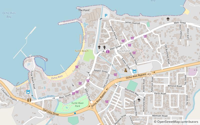 sonis plaza ocho rios location map