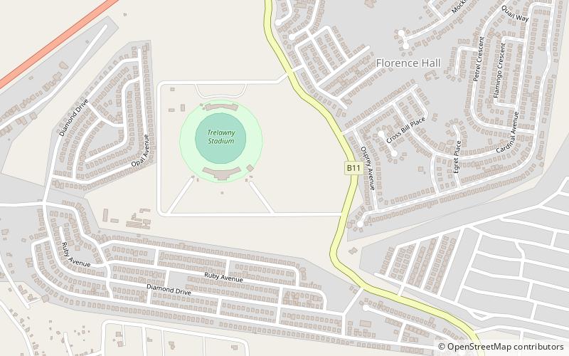Estadio Trelawny location map