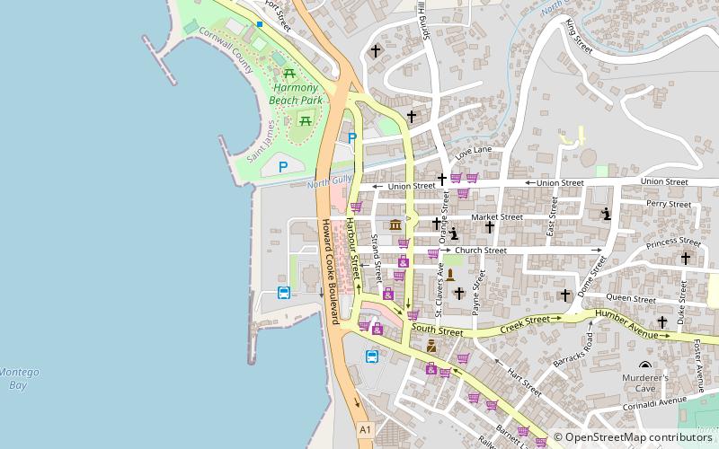 luxury plaza montego bay location map