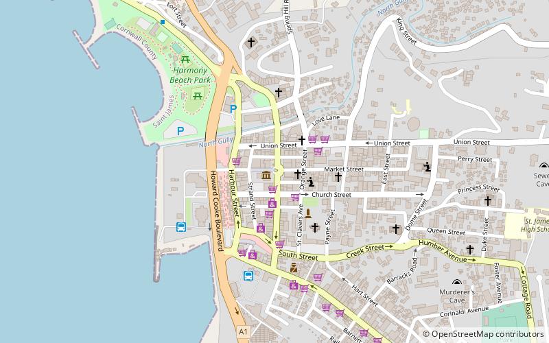 Sam Sharpe Square location map