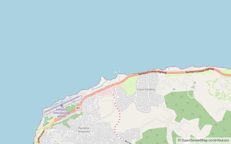 cayo sandals montego bay location map
