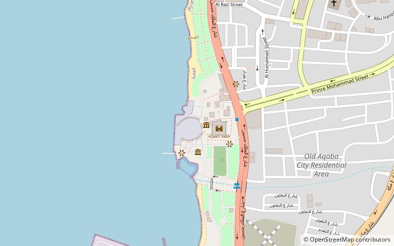 Aqaba Flagpole location map