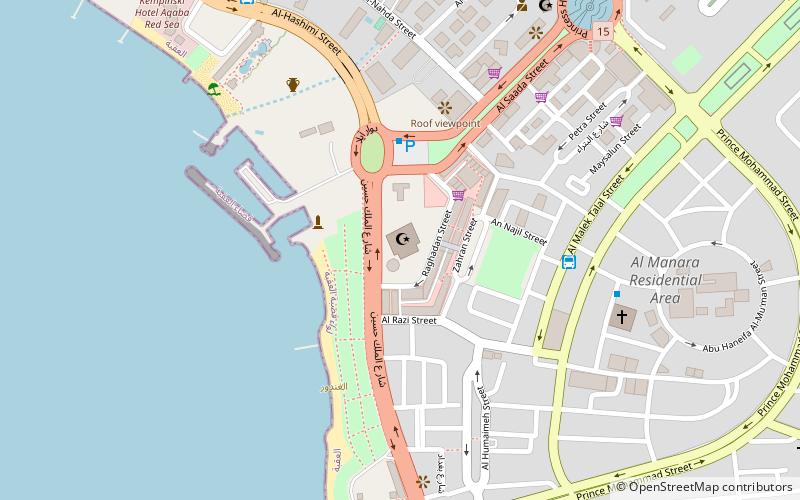 al hussein bin ali mosque aqaba location map