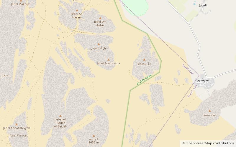 al quairah wadi rum location map